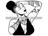 Tattoo Nubian Goddess SVG Files For Cutting