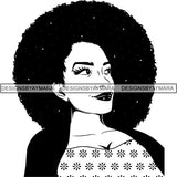 Afro Latina Woman SVG Cutting Files For Silhouette Cricut and More