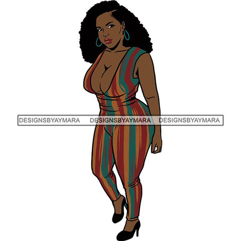 BBW Thick Thigh Woman Sassy Exotic Curvy Big Bone Goddess .SVG Cutting Files For Silhouette and Cricut and More!