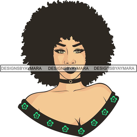 Afro Melanin Popping Dark Latina SVG Cutting Files For Silhouette Cricut and More