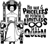 Afro Queen Goddess Melanin Nubian Glamour .SVG Cutting Files For Silhouette and Cricut