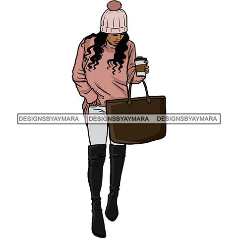 Fashion Diva Glamour Afro Woman Classy Sexy Lady SVG PNG JPG Vector Files For Cutting and More