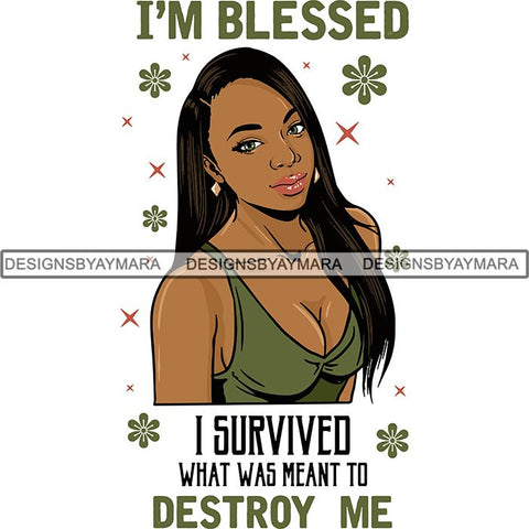 Afro Independent Successful Woman SVG Cutting Files For Silhouette Cricut and More