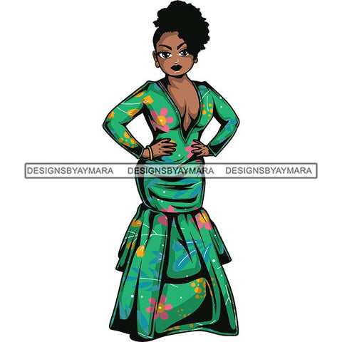 Afro Lola Boss Fashion Diva Glamour .SVG Cutting Files For Silhouette and Cricut and More!