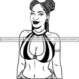 Afro Latina Woman SVG Cutting Files For Silhouette Cricut and More