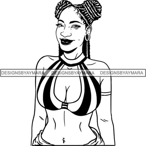 Afro Latina Woman SVG Cutting Files For Silhouette Cricut and More