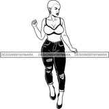 Melanin Bald Short Hairstyle Queen Goddess Nubian .SVG Cut Files For Silhouette and Cricut and Much More