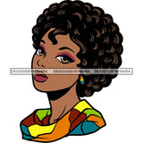 Afro African American Lady Woman Classy Nubian SVG Cutting Files