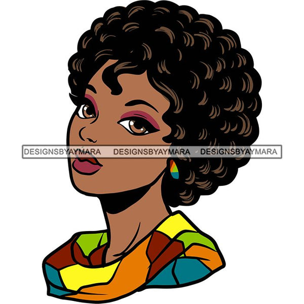 Afro African American Lady Woman Classy Nubian SVG Cutting Files