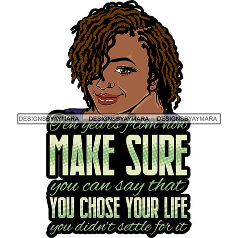 Afro Beautiful Classy Lady Educated Successful Woman Life Quotes SVG Files For Cutting and More!