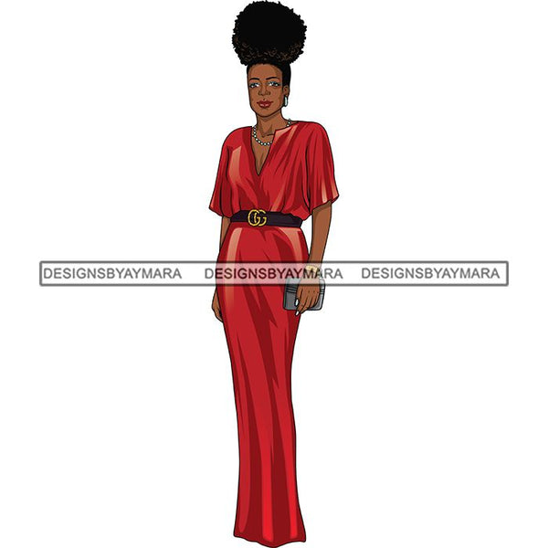 Bundle 6 Classy Afro Woman African American Goddess SVG PNG JPG Cutting Files