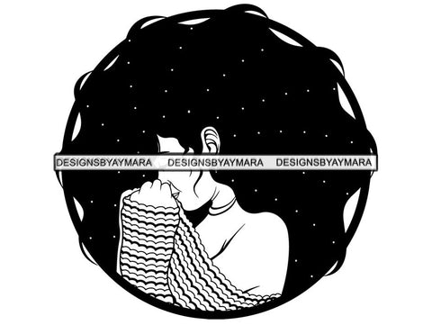 Beautiful Goddess Woman .SVG Fabulous Diva Classy Lady Nubian Queen .SVG .EPS .PNG .JPG Vector Clipart Cricut Circuit Cut Cutting