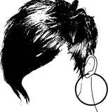 Afro Woman SVG  Black WomanDiva Classy Lady  .SVG .EPS .PNG Vector Clipart Digital Cricut Circuit Cut Cutting