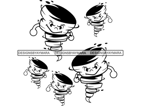 Hurricane Season Tornado Storm Angry Whirlwind Art Design Twirl Twister Cyclone Typhoon Calamity .JPG .PNG .SVG Clipart Vector Cricut Cut Cutting