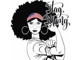 Afro Beautiful Black Woman SVG African American Ethnicity Afro Puffy Hairstyle Beauty Salon Queen Diva Classy Lady  Beautiful People Beauty Salon Princess
