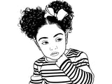 Afro Beautiful Black Woman SVG African American Ethnicity Afro Puffy Hairstyle Beauty Salon Queen Diva Classy Lady  Beautiful People Beauty Salon Princess