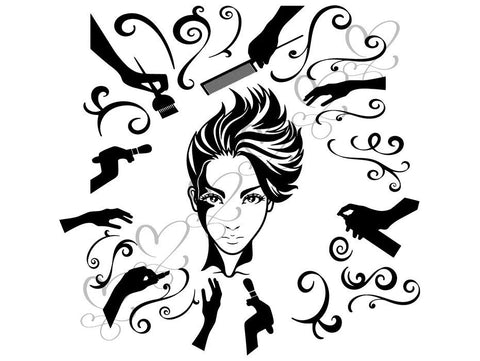 Afro Beautiful Black Woman SVG African American Ethnicity Afro Puffy Hairstyle Beauty Salon Queen Diva Classy Lady  Beautiful People Beauty Salon Princess