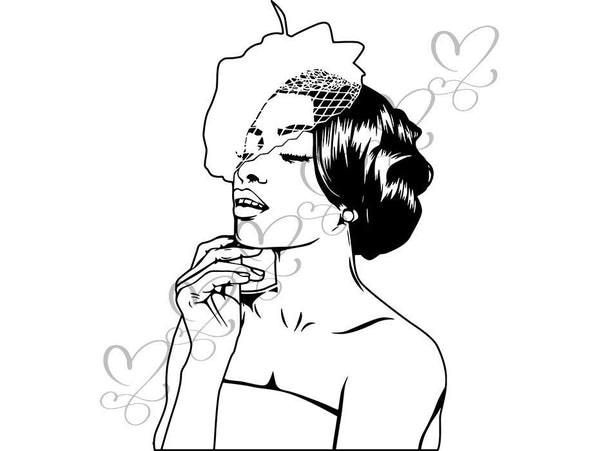 Afro Beautiful Black Woman SVG African American Ethnicity Afro Puffy Hairstyle Beauty Salon Queen Diva Classy Lady  Beautiful People Beauty Salon Princess