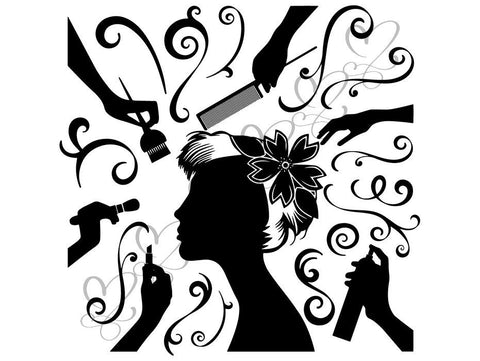 Afro Beautiful Black Woman SVG African American Ethnicity Afro Puffy Hairstyle Beauty Salon Queen Diva Classy Lady  Beautiful People Beauty Salon Princess
