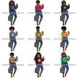 Special Bundle 80 Lola Afro Beautiful Black Proud Woman .SVG Cutting Files For Silhouette and Cricut and More!