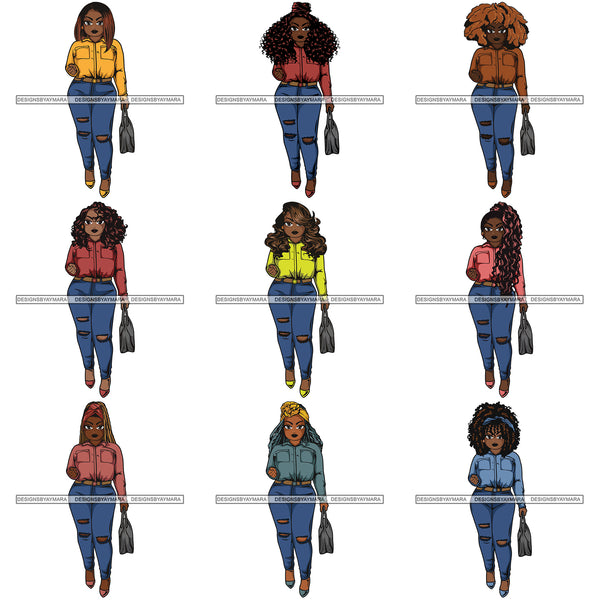 Special Bundle 80 Lola Afro Beautiful Black Proud Woman .SVG Cutting Files For Silhouette and Cricut and More!