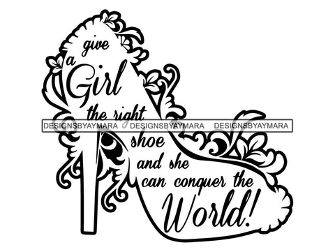 Magic Heel Fairytale Tale Princess Girl Cinderella Saying Fit Glass Shoe Enchanted Spell Royalty .PNG .SVG Clipart Vector Cricut Cut Cutting