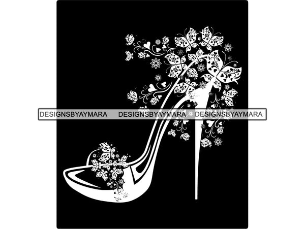 Magic Heel Fairytale Tale Princess Girl Cinderella Saying Fit Glass Shoe Enchanted Spell Royalty .PNG .SVG Clipart Vector Cricut Cut Cutting