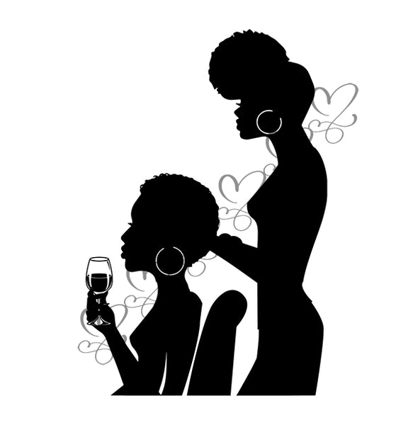 Afro Beautiful Black Woman SVG African American Ethnicity Afro Puffy Hairstyle Beauty Salon Queen Diva Classy Lady  Beautiful People Beauty Salon Princess