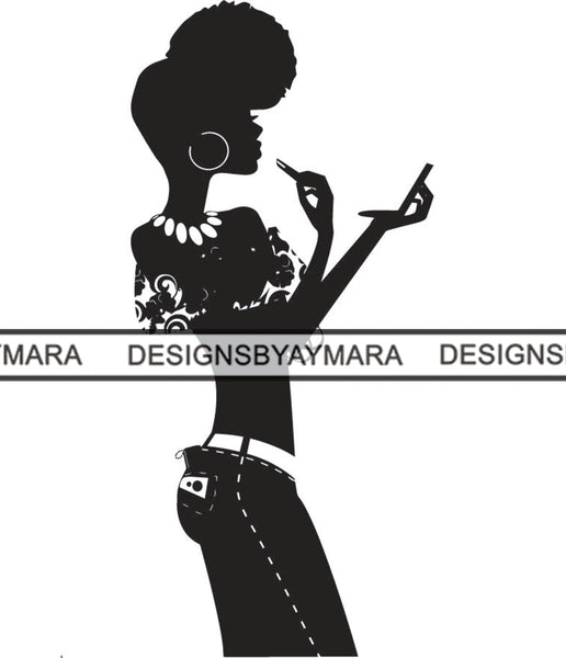 Beautiful Woman SVG Goddess Fabulous Stylish Queen Diva Classy Lady  .SVG .EPS .PNG Vector Clipart Digital Cricut Circuit Cut Cutting