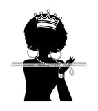 Black Queen SVG For Silhouette and Cutting File