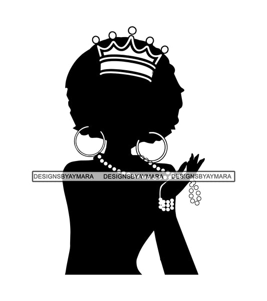 Black Queen SVG For Silhouette and Cutting File