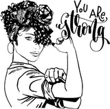 Afro Beautiful Black Woman SVG African American Ethnicity Afro Puffy Hairstyle Beauty Salon Queen Diva Classy Lady  Beautiful People Beauty Salon Princess