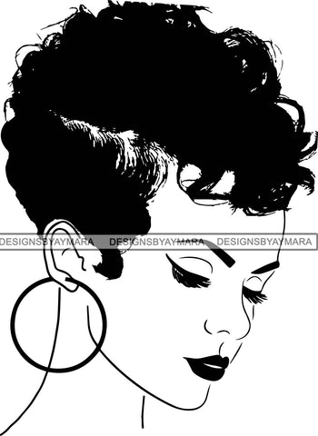 Afro Melanin Popping Blessed Life Quotes SVG Cutting Files For Silhouette Cricut and More