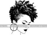 Afro Woman SVG African American Ethnicity Afro Puffy Hair Queen Diva Classy Lady Beautiful People Beauty Salon Princess Confidence Glamour