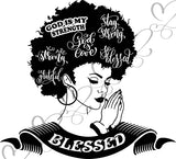 Afro Beautiful Black Woman SVG African American Ethnicity Afro Puffy Hairstyle Beauty Salon Queen Diva Classy Lady  Beautiful People Beauty Salon Princess