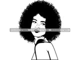 Afro Woman SVG African American Ethnicity Afro Puffy Hairstyle Beauty Salon Queen Diva Classy Lady  .SVG .EPS .PNG Vector Clipart Digital Cricut Circuit Cut Cutting