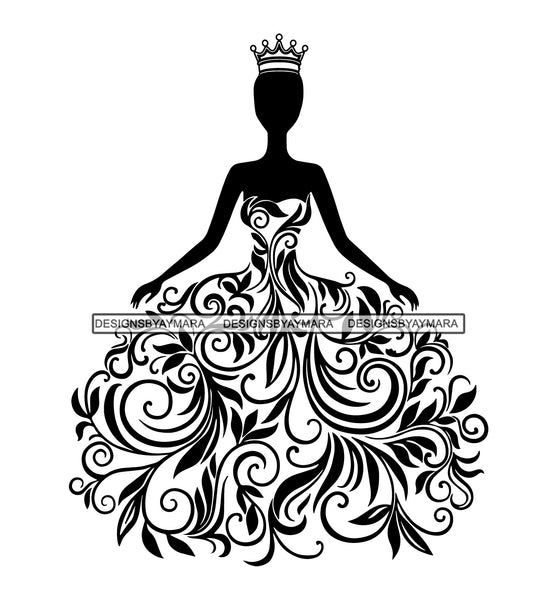 Black Queen SVG File For Silhouette and Cutting